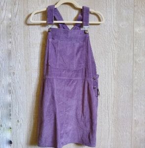 Wild and Fable Purple velvet romper dress